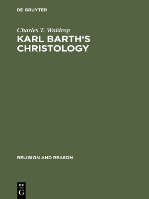 cover image of Karl Barth's Christology
